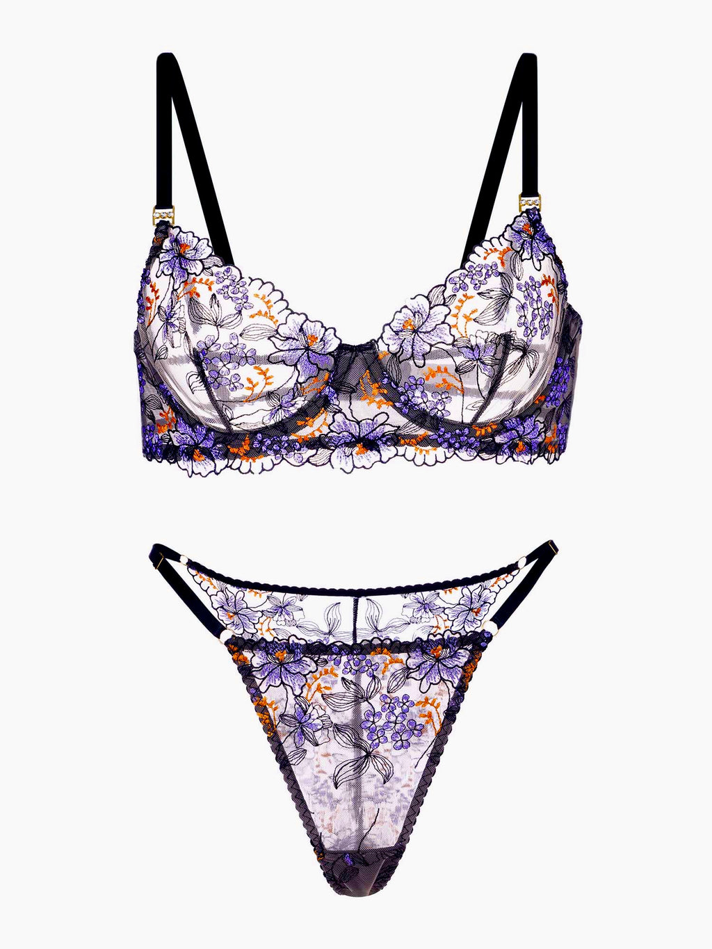 Ensemble lingerie dentelle noire chic