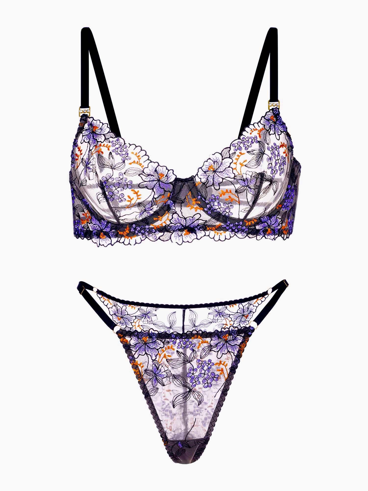 Ensemble lingerie dentelle noire chic