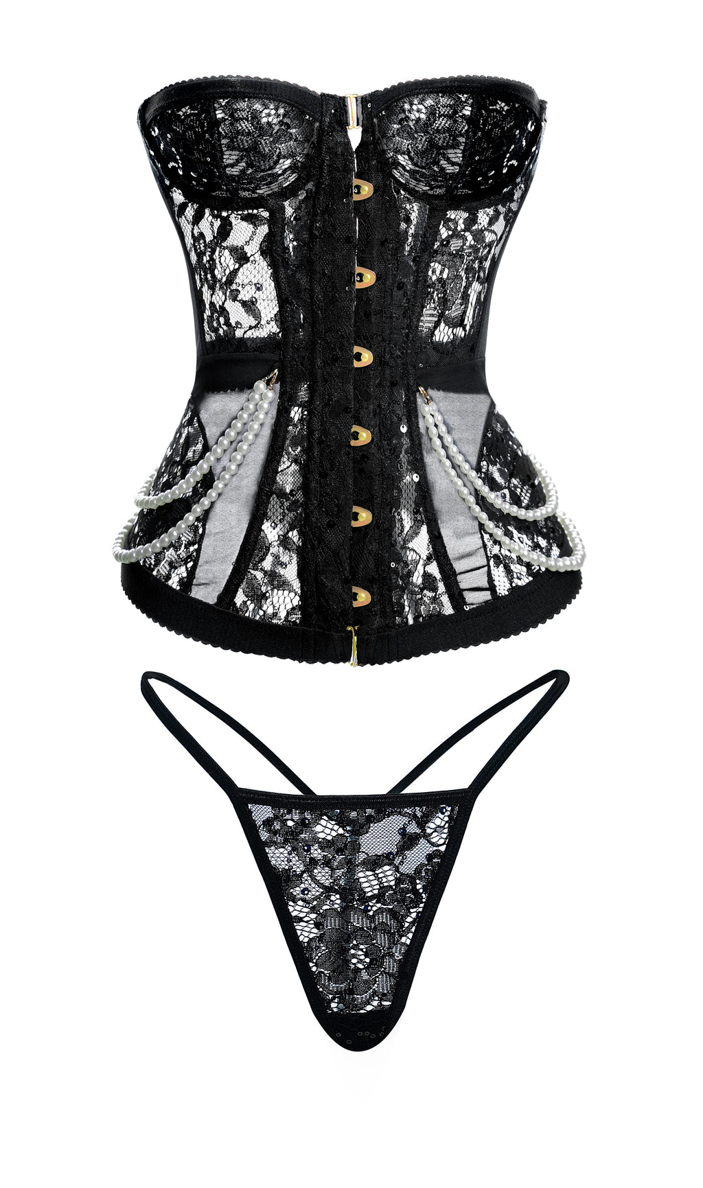 Ensemble Corset Serena Black Pearl